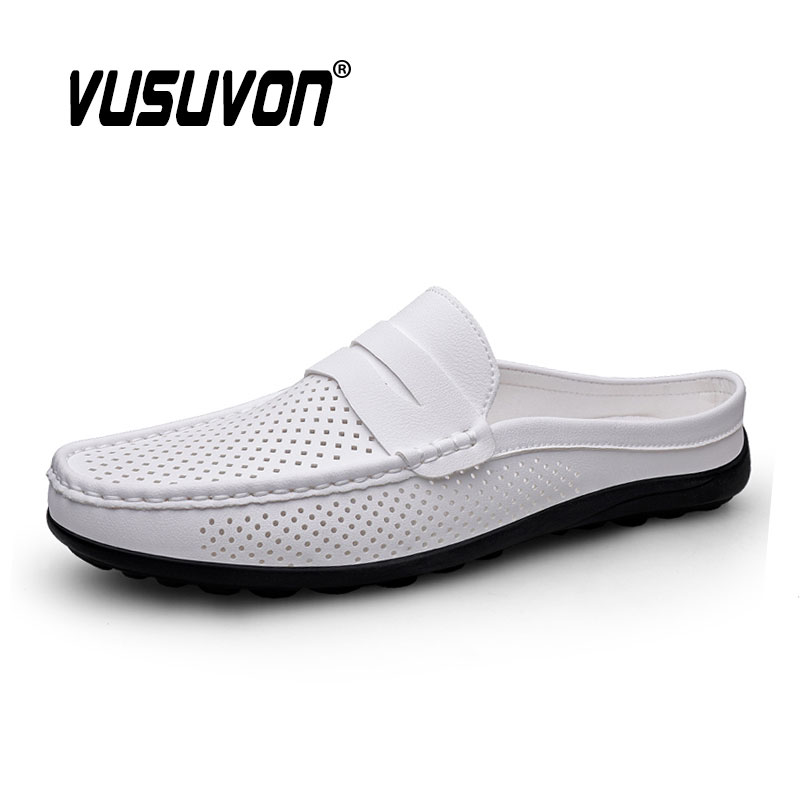Flip Flop Leather Men - Men Mules Slippers Split Leather Penny