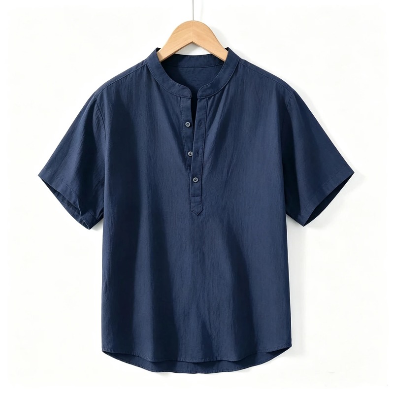 Summer Mens Short Sleeve Shirt - Linen Shirt Breathable reseña y precio