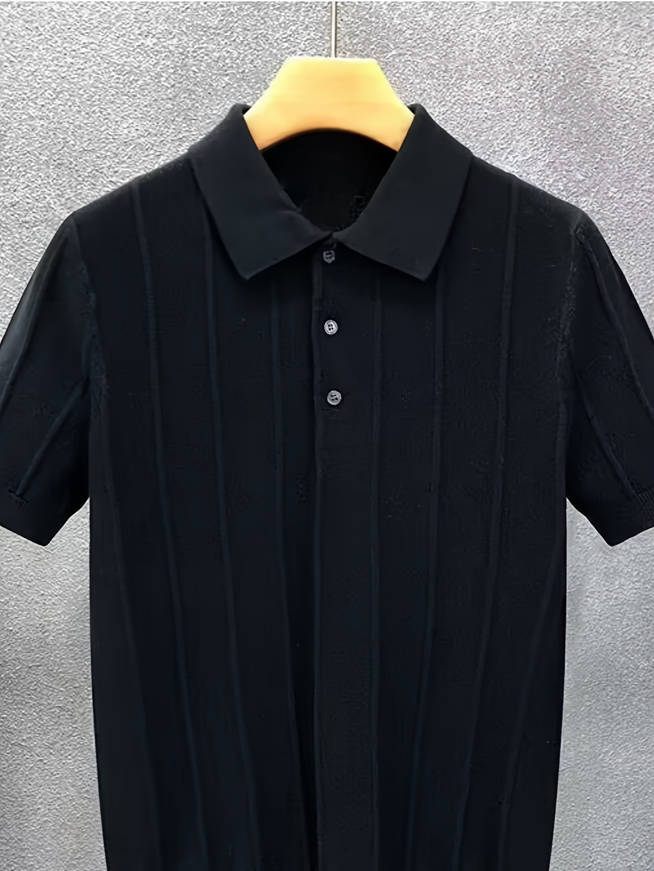 High-end luxury vertical strip - Polo Shirt Pique reseña y precio