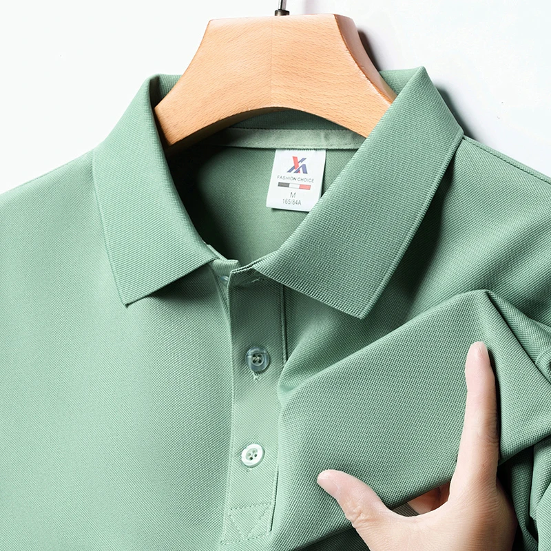 Men's Fashion Solid Short Slee - Polo Shirt Pique reseña y precio