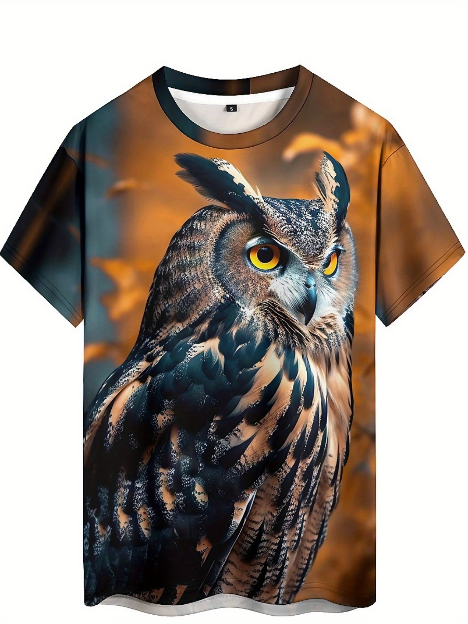 Men's & Women's 3D Print Owl G - Tee Graphic Print reseña y precio