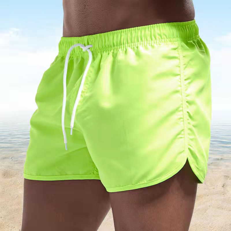 Men's 2026 Solid Drawstring Br - Trunks Board Surf reseña y precio