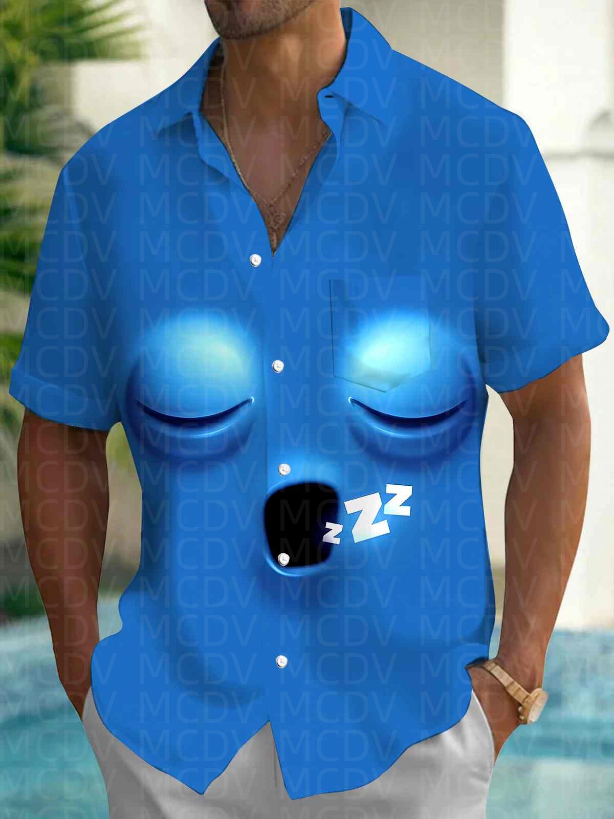 Cute Pattern Men's Hawaiian Sh - Shirt Camp Collar reseña y precio