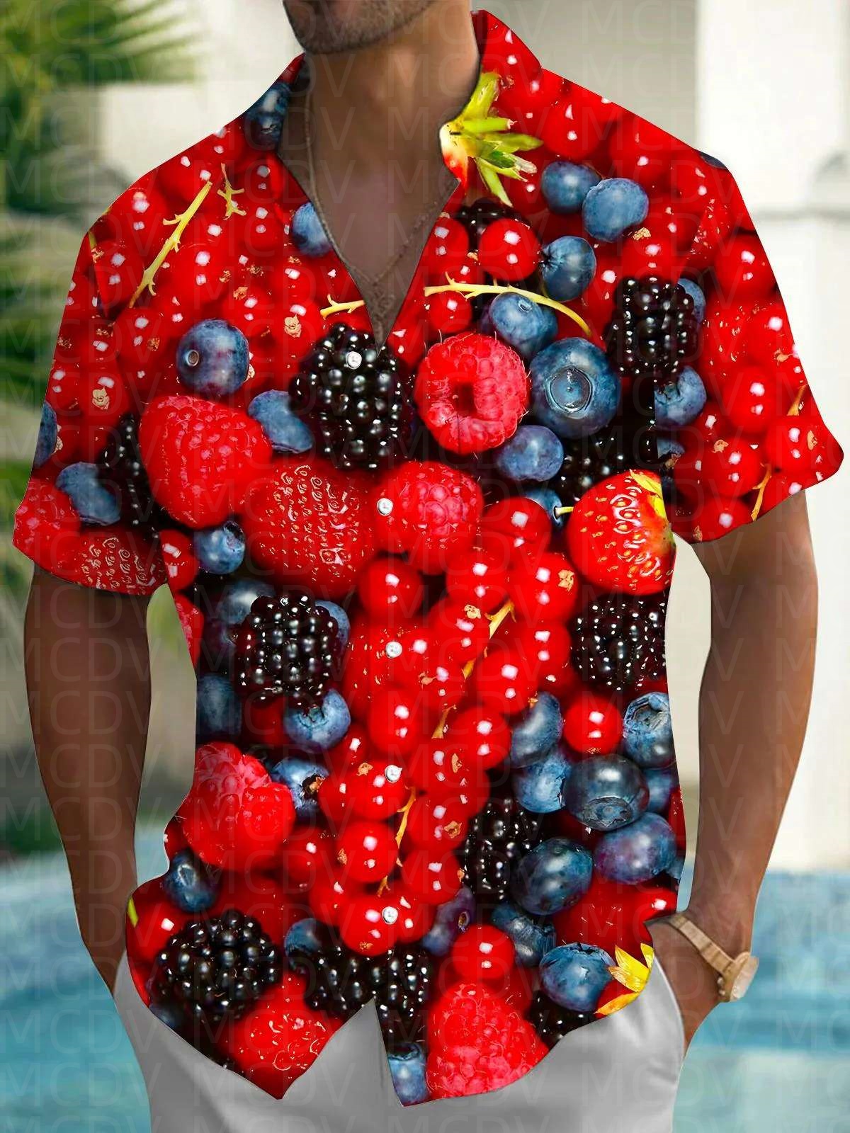 Cute Pattern Men's Hawaiian Sh - Shirt Camp Collar reseña y precio