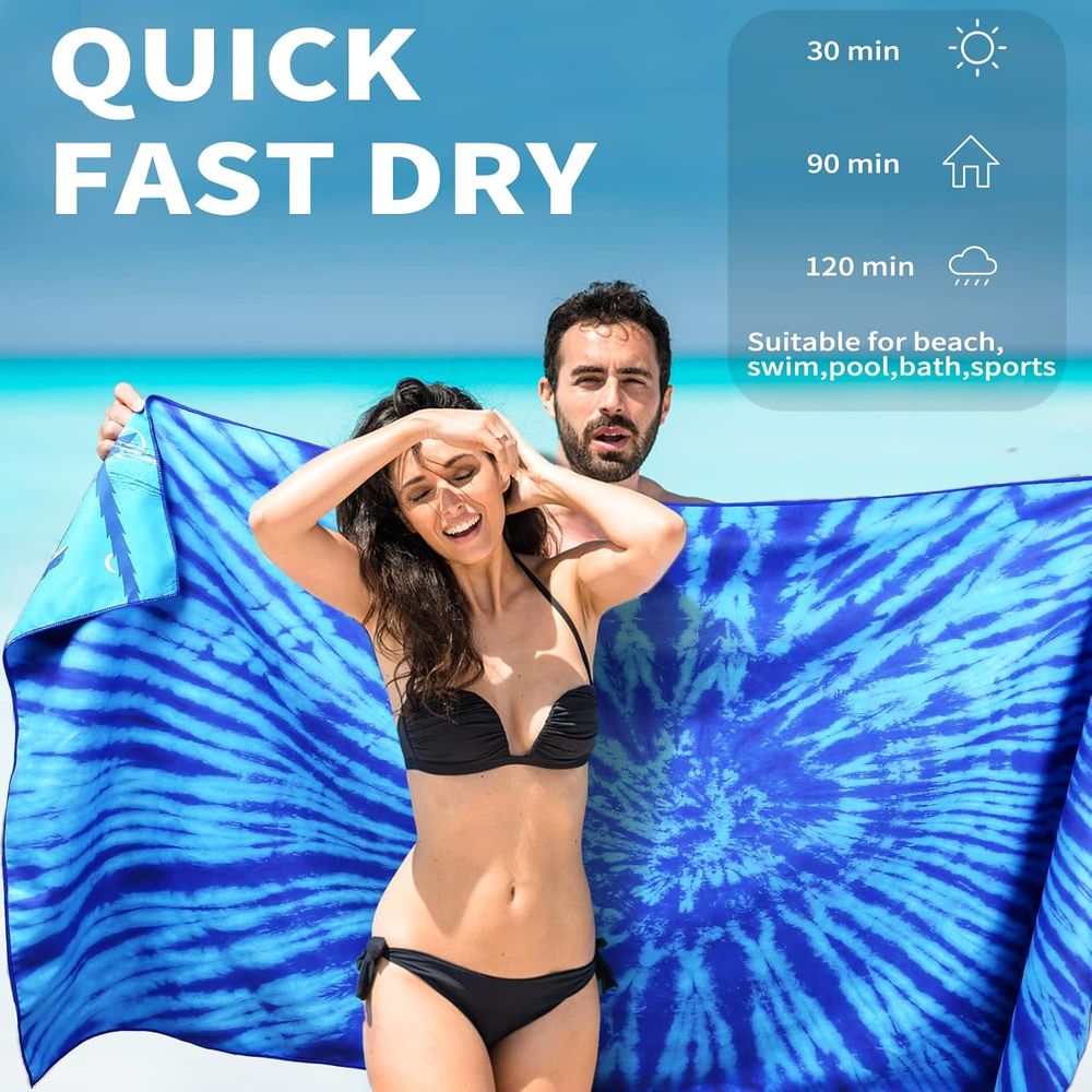 Lightweight Oversized 71x32 Be - Beach Towel Large reseña y precio