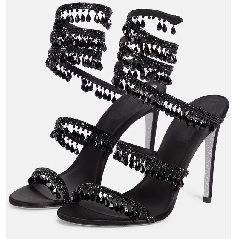 Sexy Green Crystal Fringe Stil - Casual Sandal Leather reseña y precio