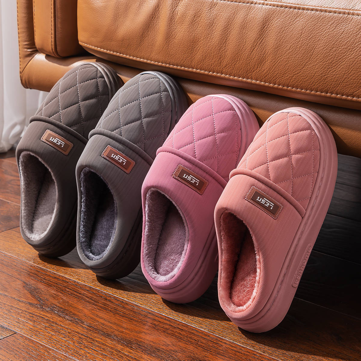 Winter Warm Slipper Women Men  - Flip Flop Leather Men reseña y precio