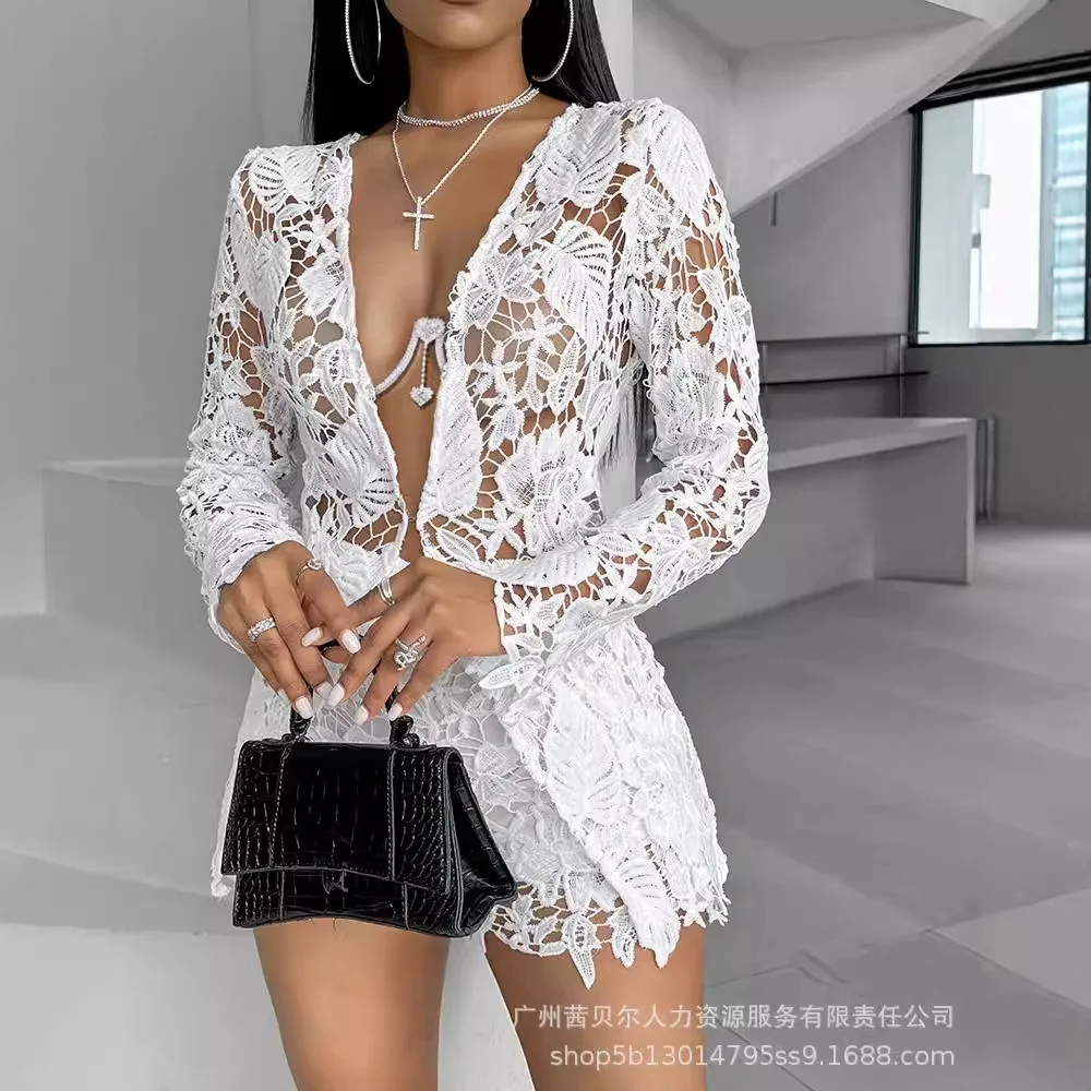 Women Sexy Short Sets Hollow O - Linen Shirt Breathable reseña y precio