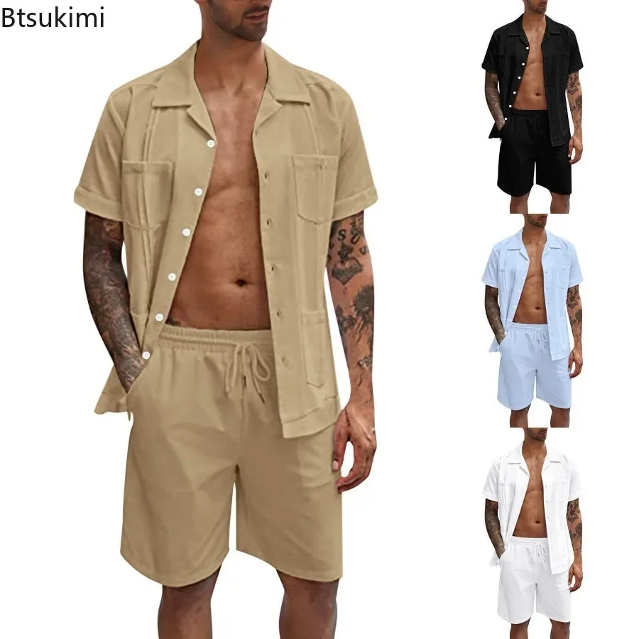 New Men's Summer Casual Sport  - Short Linen Drawstring reseña y precio