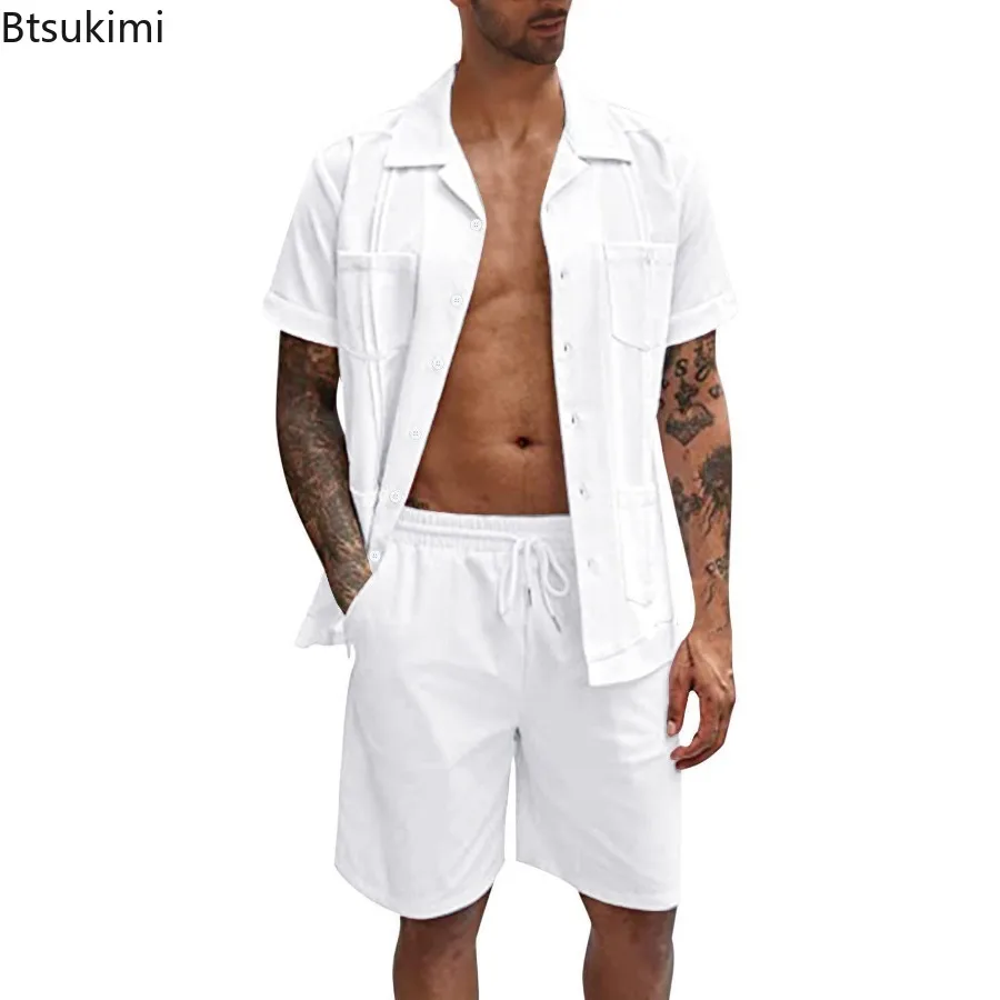 New Men's Summer Casual Sport  - Short Linen Drawstring reseña y precio