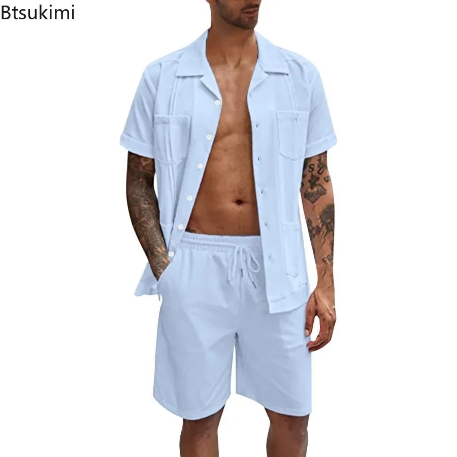 New Men's Summer Casual Sport  - Short Linen Drawstring reseña y precio