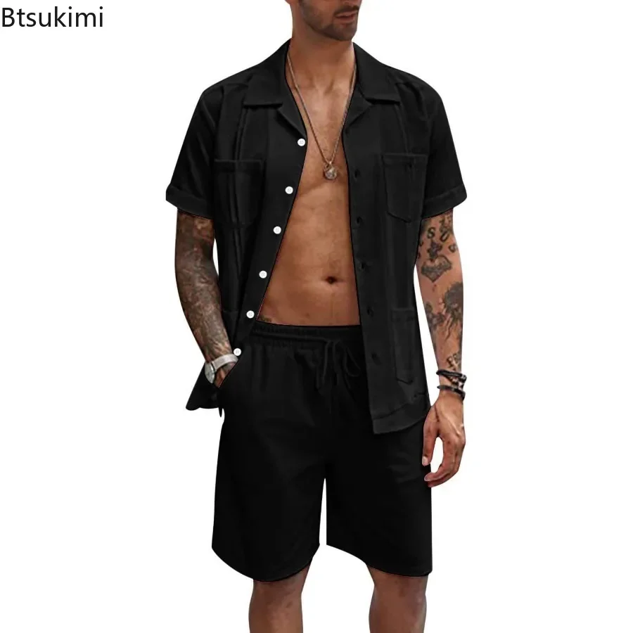 New Men's Summer Casual Sport  - Short Linen Drawstring reseña y precio