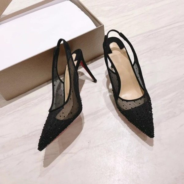Mesh Rhinestone Rear Empty Sti - Casual Sandal Leather reseña y precio
