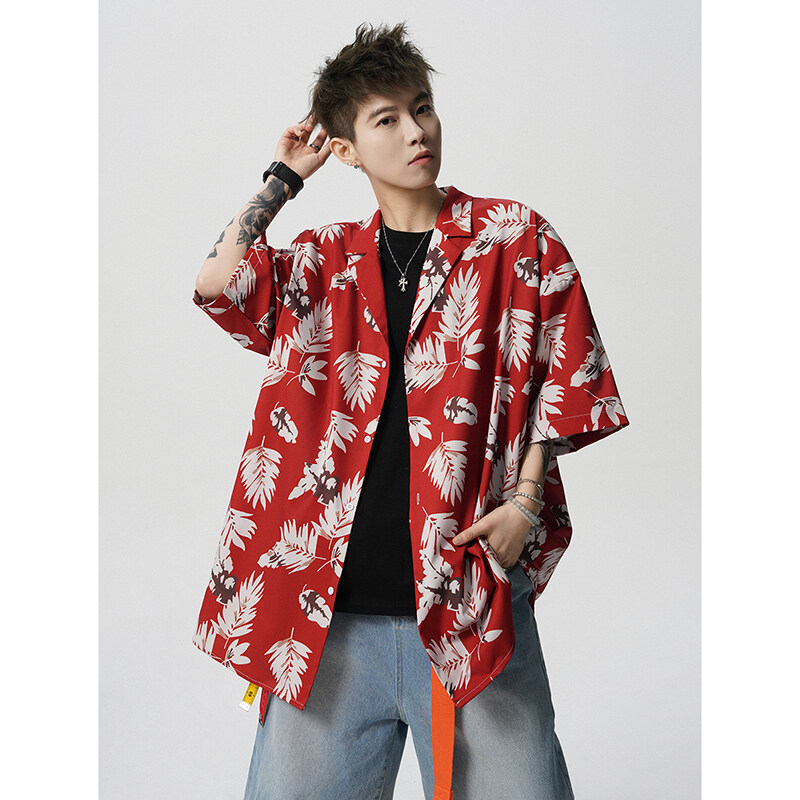 Summer Vintage Floral Print Lo - Resort Shirt Floral reseña y precio