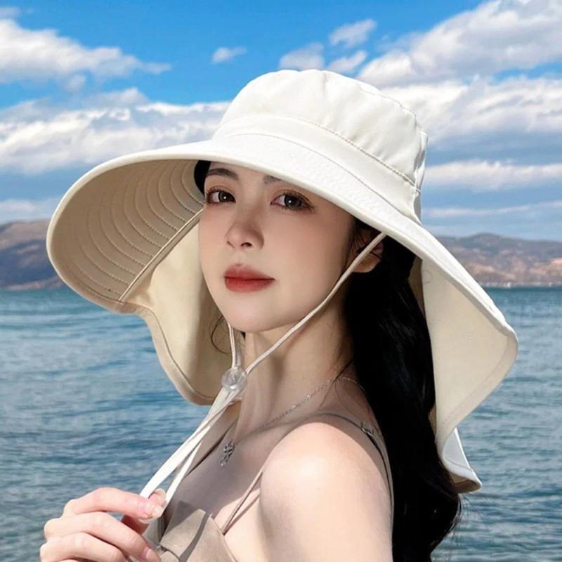 Outdoor UV Anti Neck Protectio - Bucket Hat Straw reseña y precio