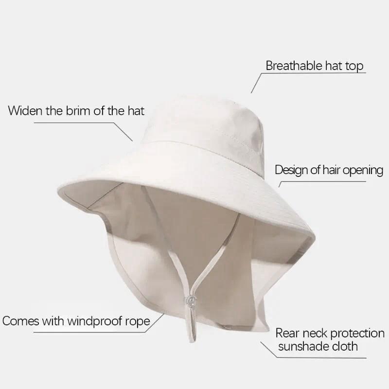 Outdoor UV Anti Neck Protectio - Bucket Hat Straw reseña y precio