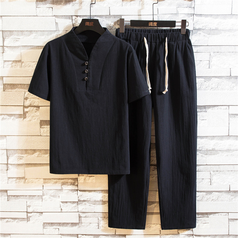 Men's Summer Cotton Linen Shor - Linen Shirt Breathable reseña y precio