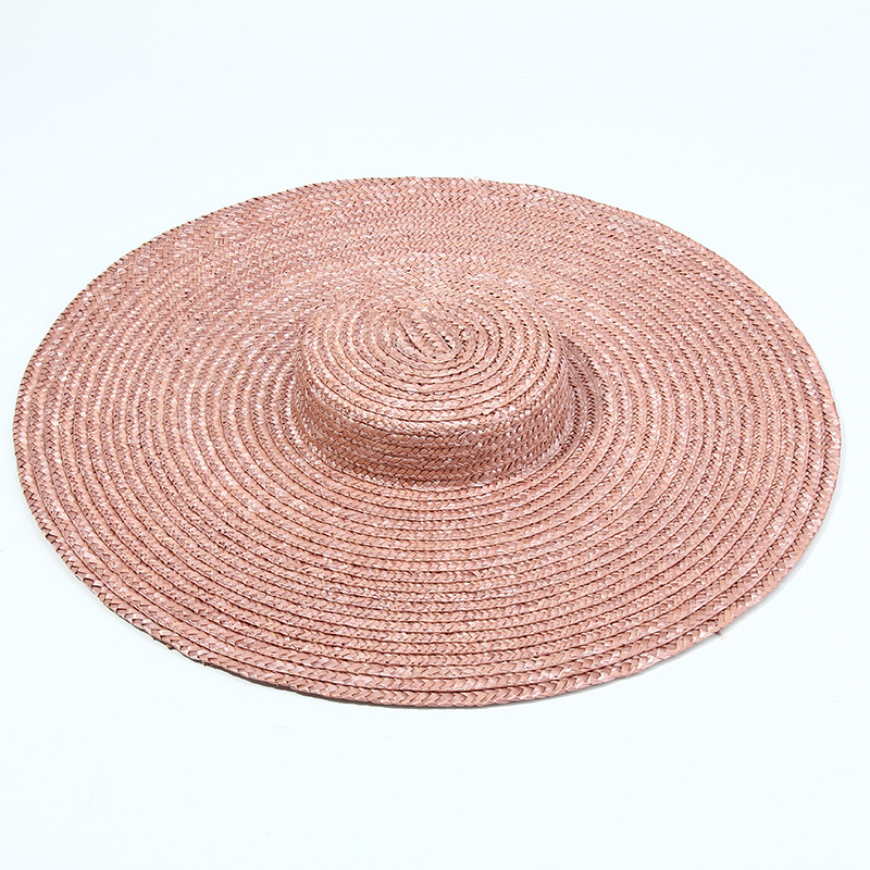 15cm Wide Brim Straw Hat Flat  - Bucket Hat Straw reseña y precio