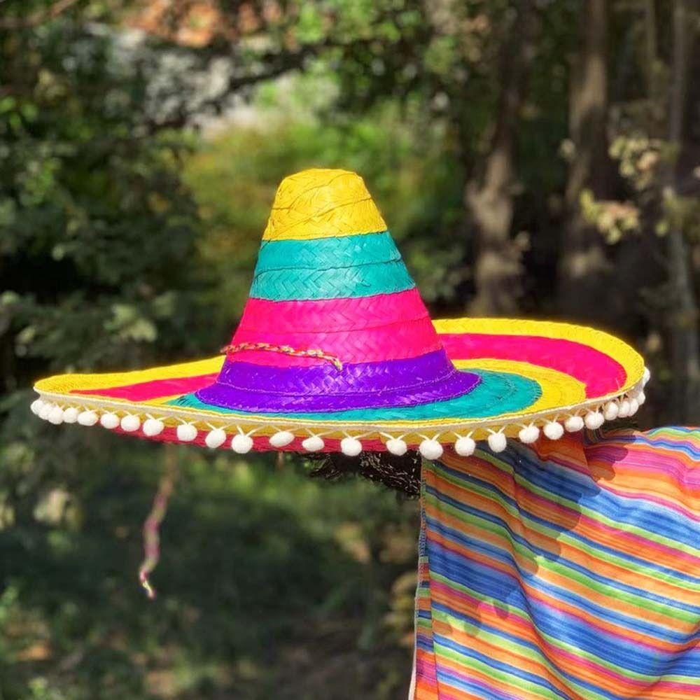 Summer Wide Brim Mexican Party - Bucket Hat Straw reseña y precio