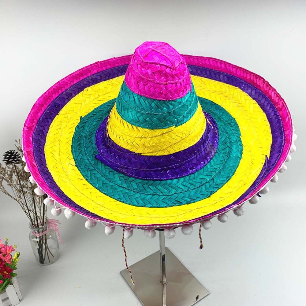 Summer Wide Brim Mexican Party - Bucket Hat Straw reseña y precio