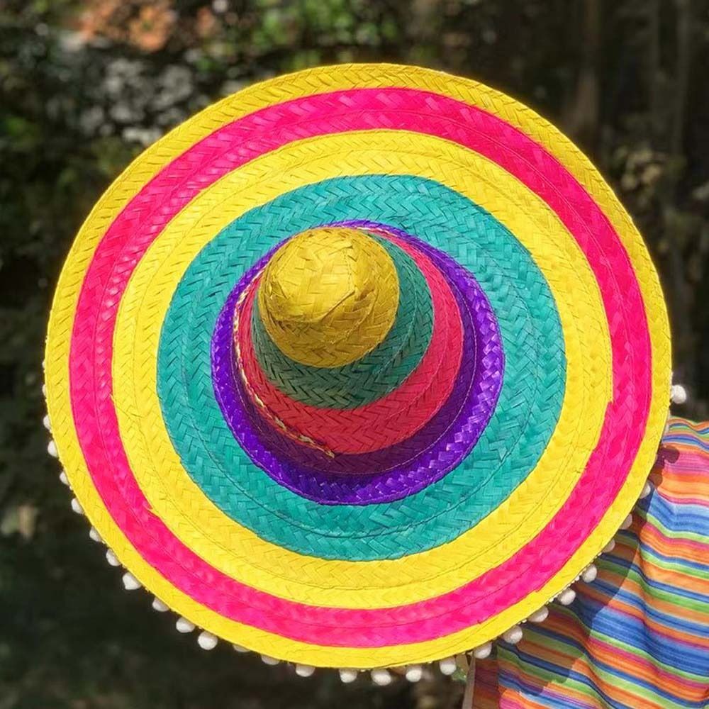 Summer Wide Brim Mexican Party - Bucket Hat Straw reseña y precio