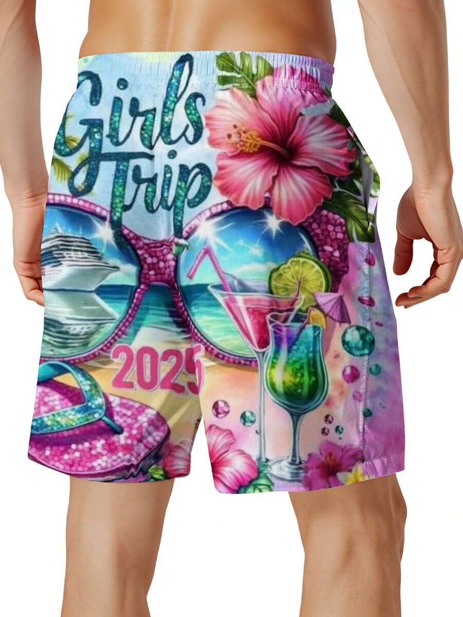 Mens Beach Swim Trunks 3D Prin - Swim Trunk Quick Dry reseña y precio