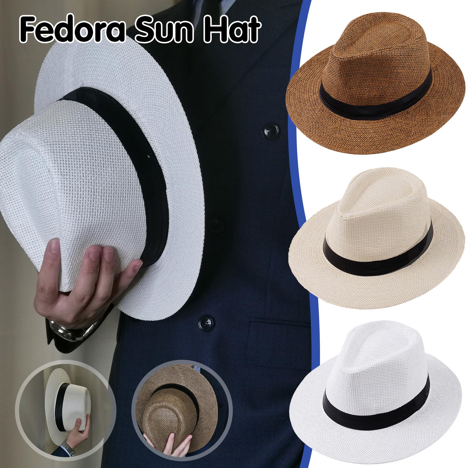 Men Summer Panama Straw Hat Na - Bucket Hat Straw reseña y precio