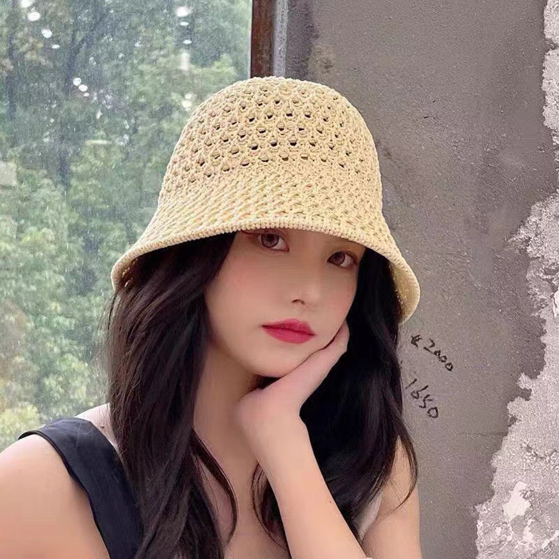 New Girls Sun Hat Wide Brim Fl - Bucket Hat Straw reseña y precio
