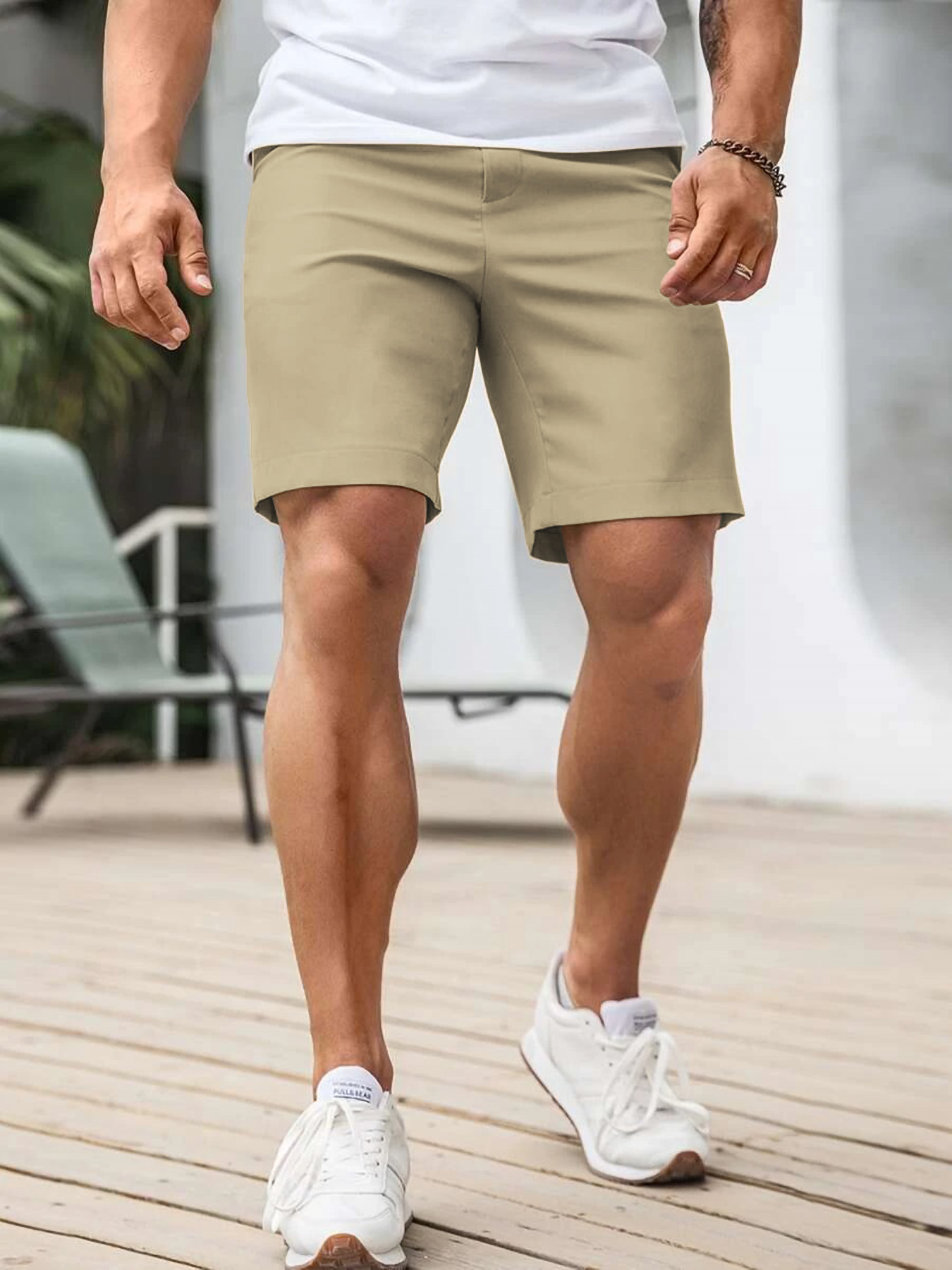 Men's Business Casual Chino Sh - Shorts Chino Slim reseña y precio