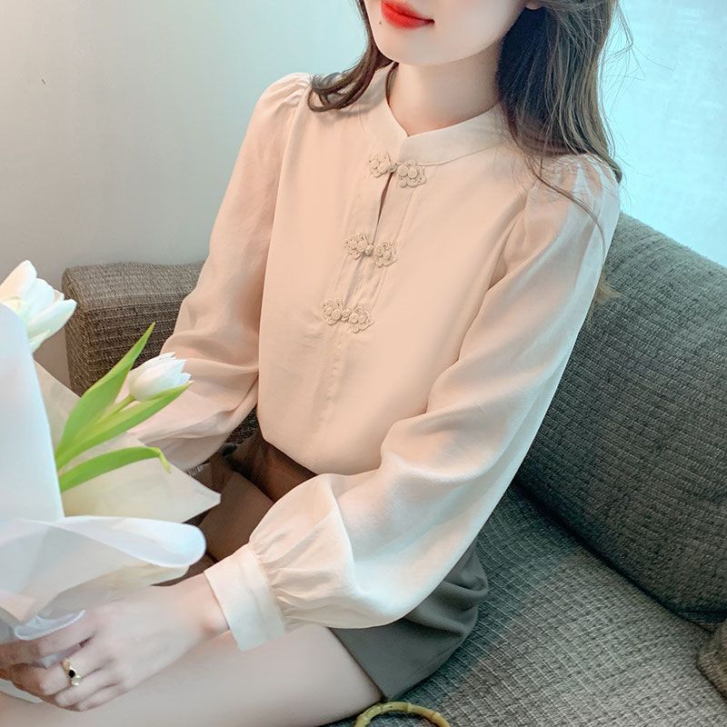 New Chinese Style Stand Up Col - Shirt Camp Collar reseña y precio