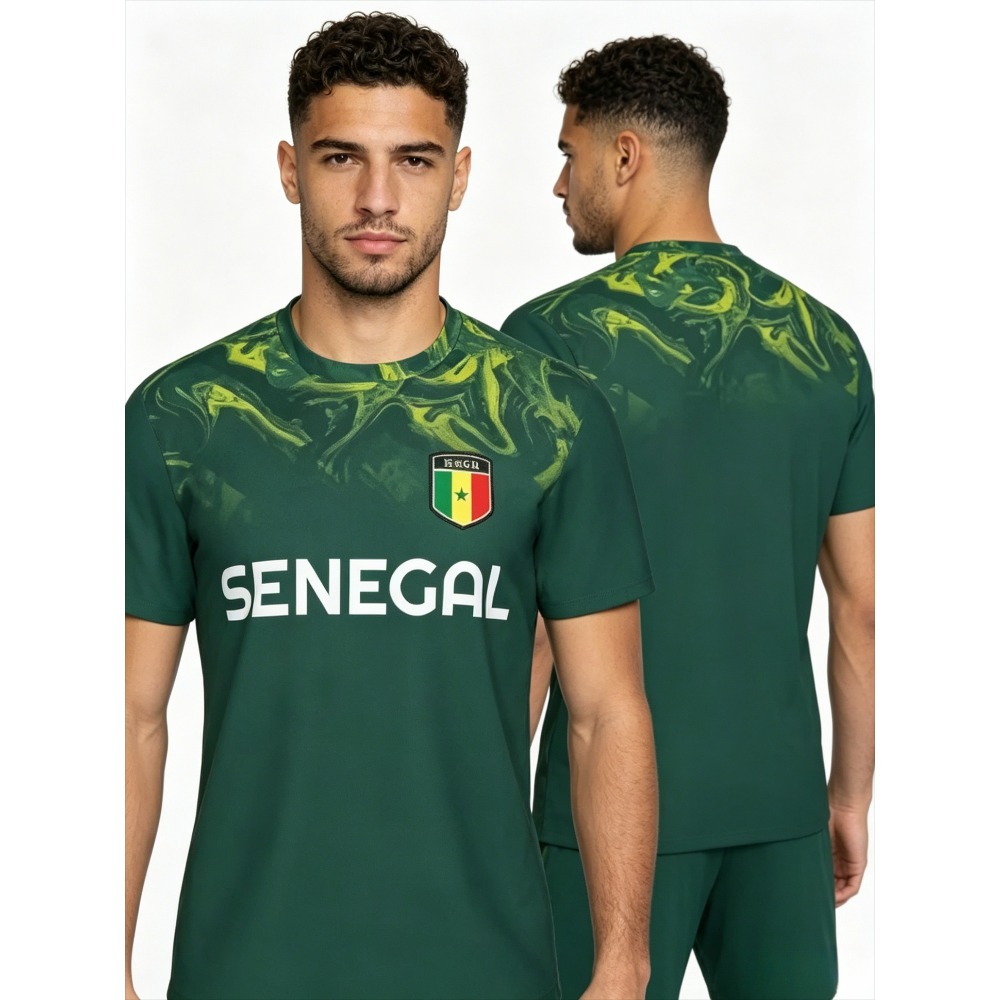 2026 New Summer Senegal Flag G - Tee Graphic Print reseña y precio