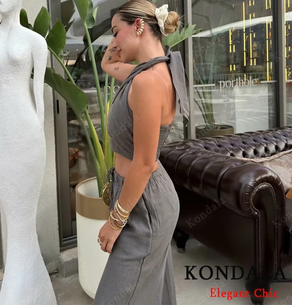 KONDALA Sexy Casual Crossover  - Short Linen Drawstring reseña y precio