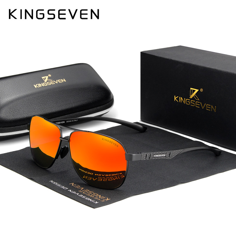 KINGSEVEN Brand Men Sunglasses - Sunglasses Aviator Polarized reseña y precio