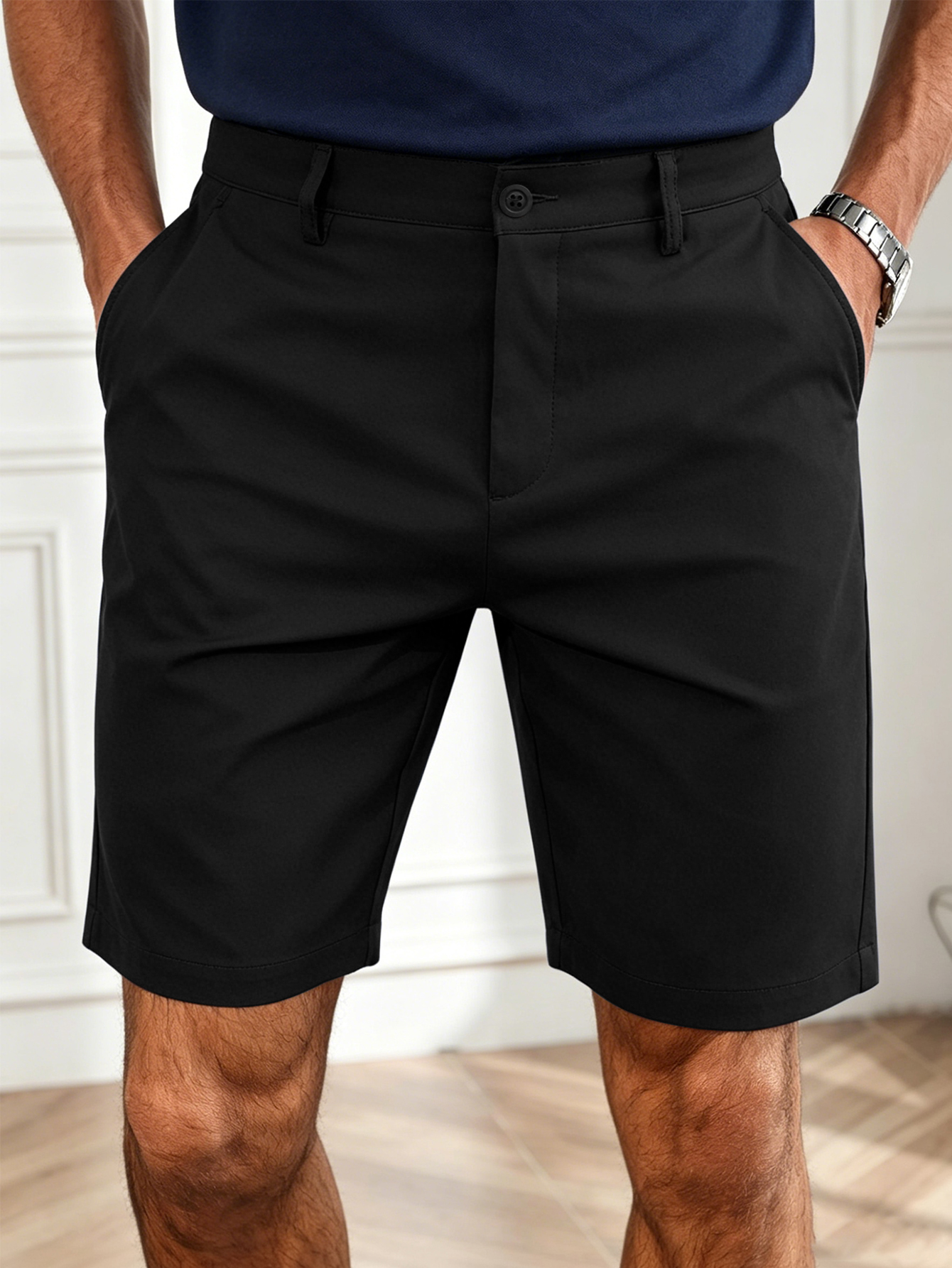 Men's Summer Stretch Chino Sho - Shorts Chino Slim reseña y precio