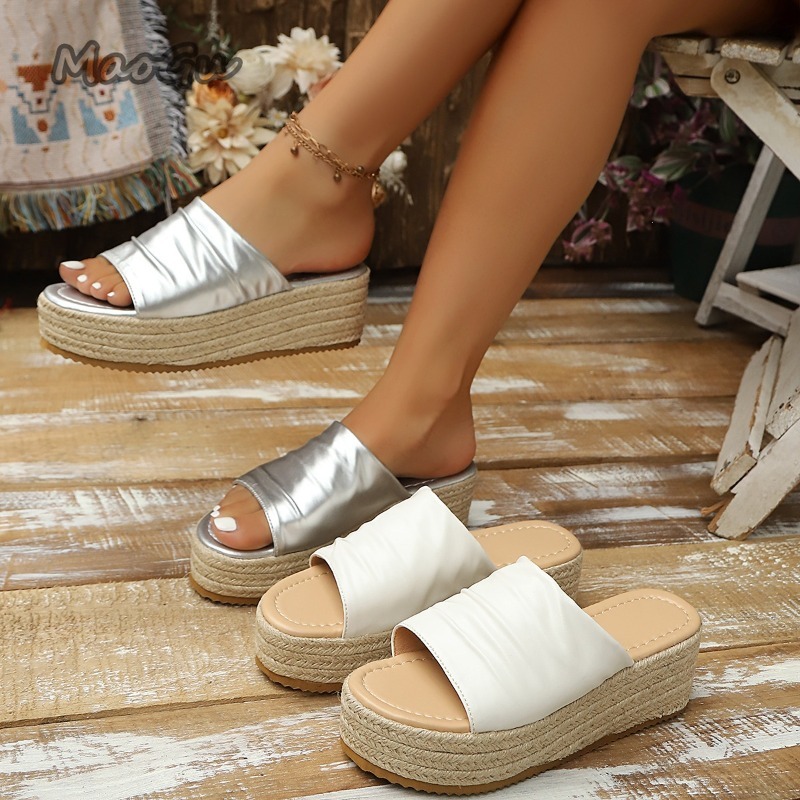 Women's Ruched Espadrille Wedg - Espadrille Slip On reseña y precio