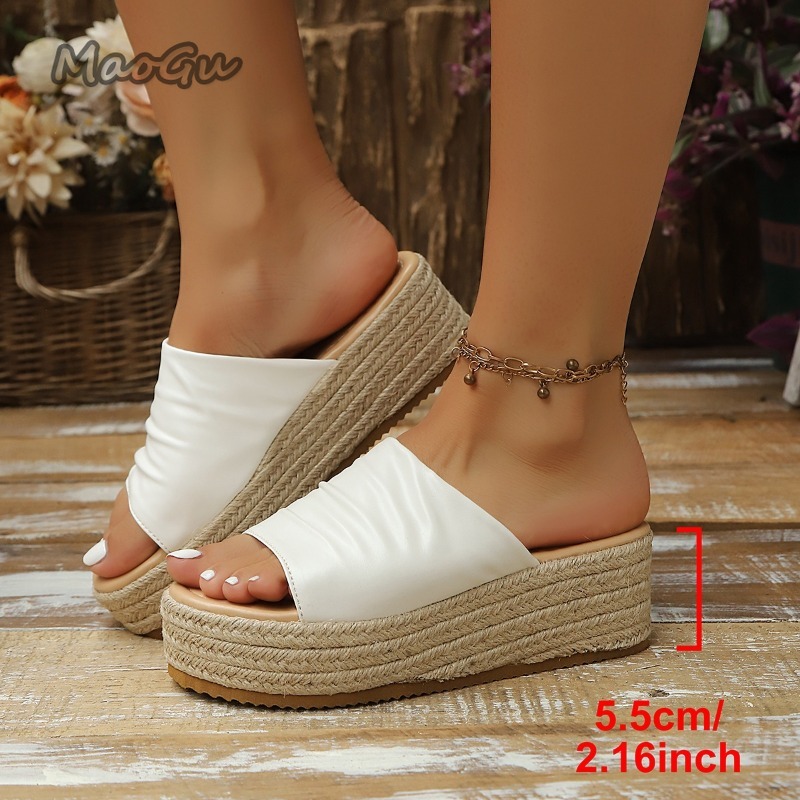 Women's Ruched Espadrille Wedg - Espadrille Slip On reseña y precio