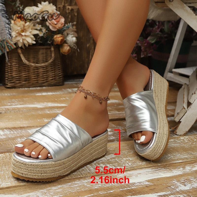 Women's Ruched Espadrille Wedg - Espadrille Slip On reseña y precio