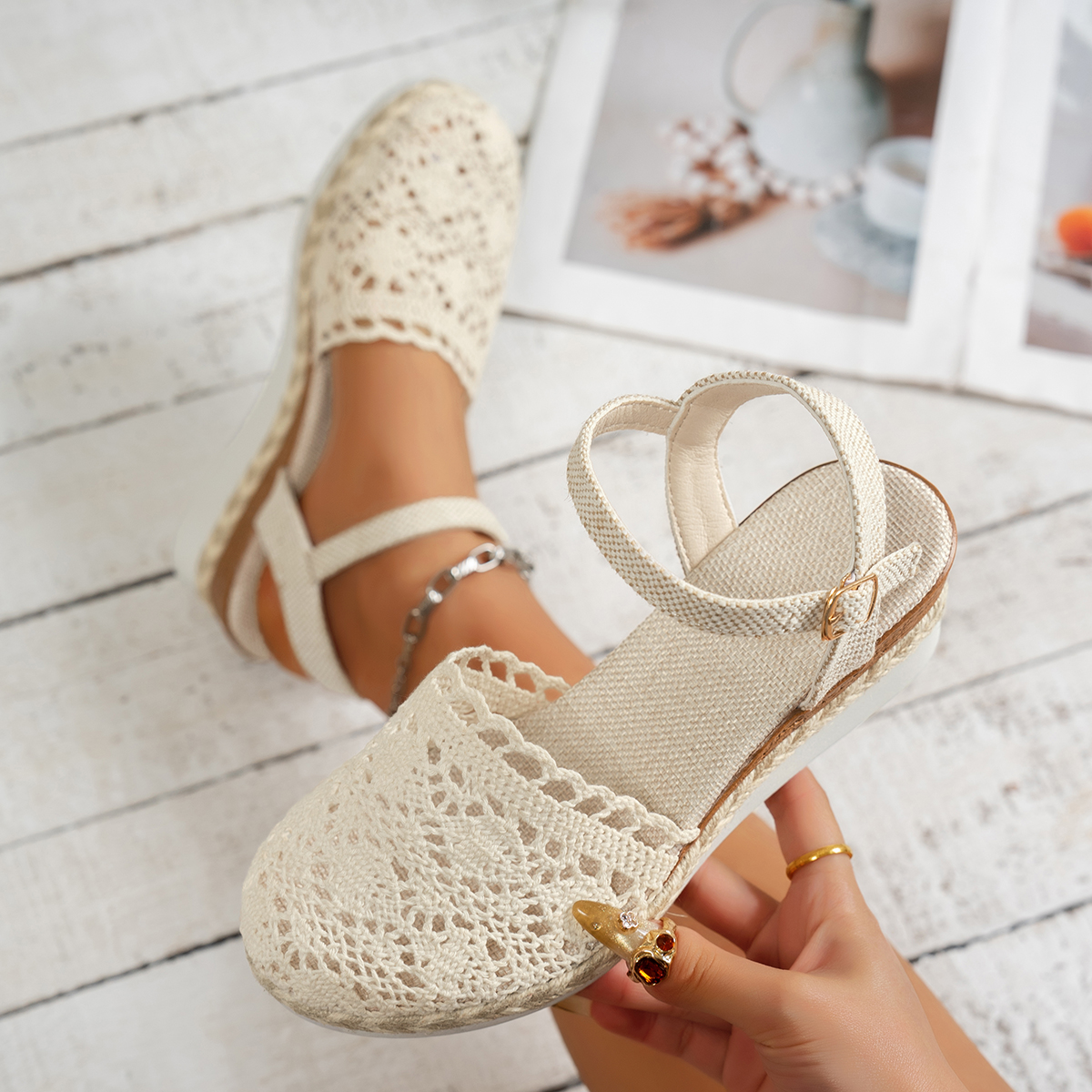 Women Wedge Sandals 2025 Summe - Espadrille Slip On reseña y precio
