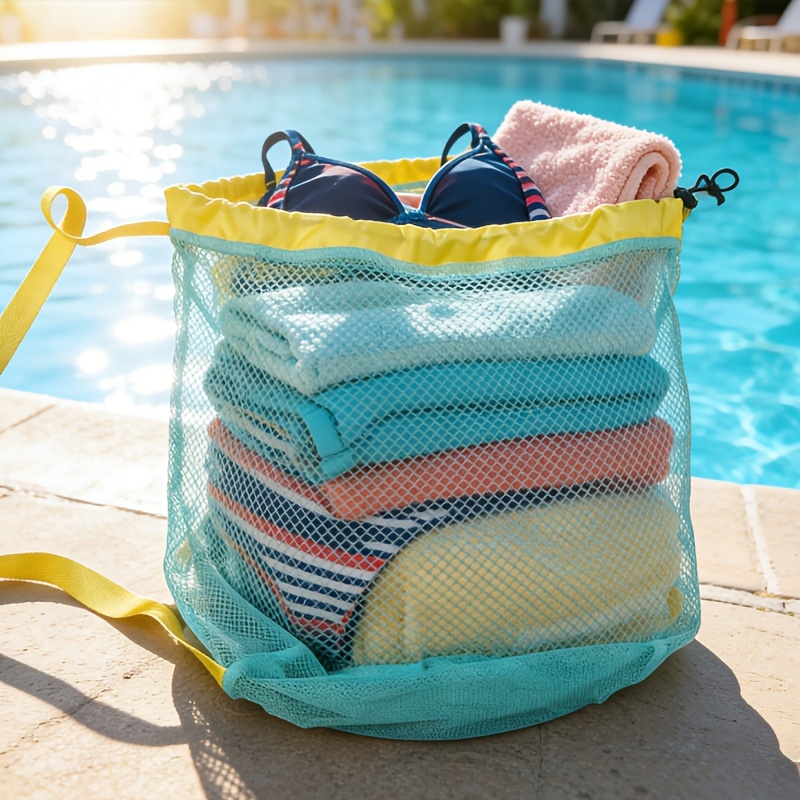 Extra Large Drawstring Mesh Cr - Beach Towel Large reseña y precio
