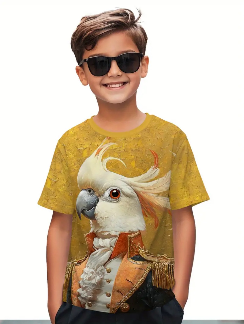 Kids' Tropical Macaw Parrots B - Tee Graphic Print reseña y precio