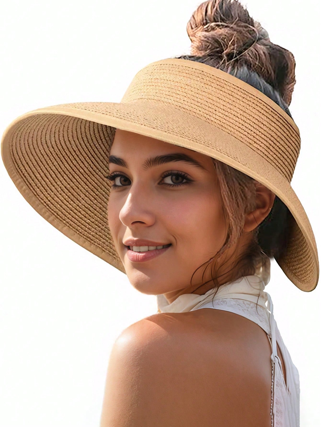 Sun Visor Hats For Women Wide  - Packable Hat Nylon reseña y precio