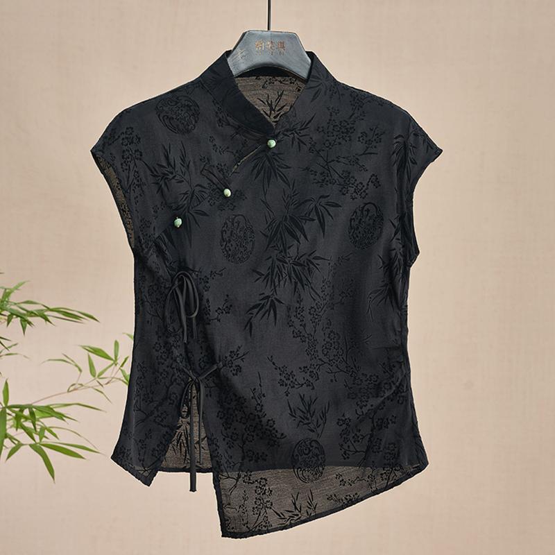 Retro Thin Shirt New Chinese S - Shirt Camp Collar reseña y precio