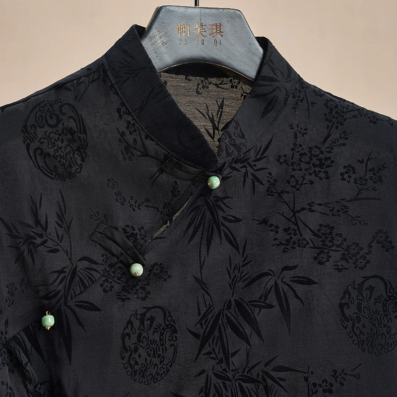 Retro Thin Shirt New Chinese S - Shirt Camp Collar reseña y precio