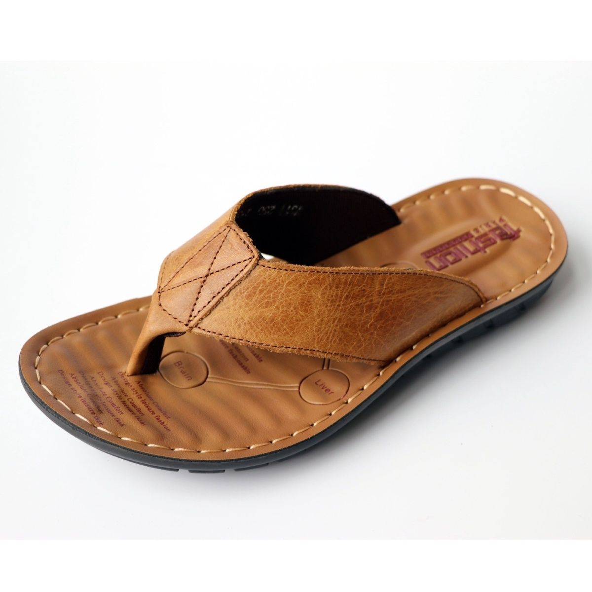 Summer Shoes Men Slippers Genu - Flip Flop Leather Men reseña y precio
