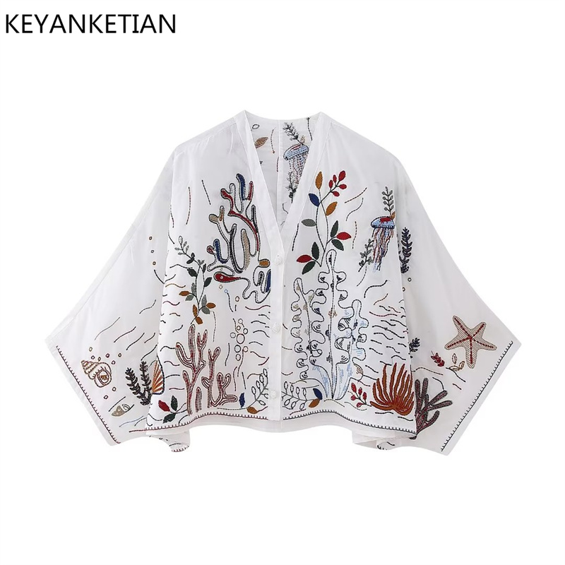 KEYANKETIAN Summer's New Flora - Resort Shirt Floral reseña y precio