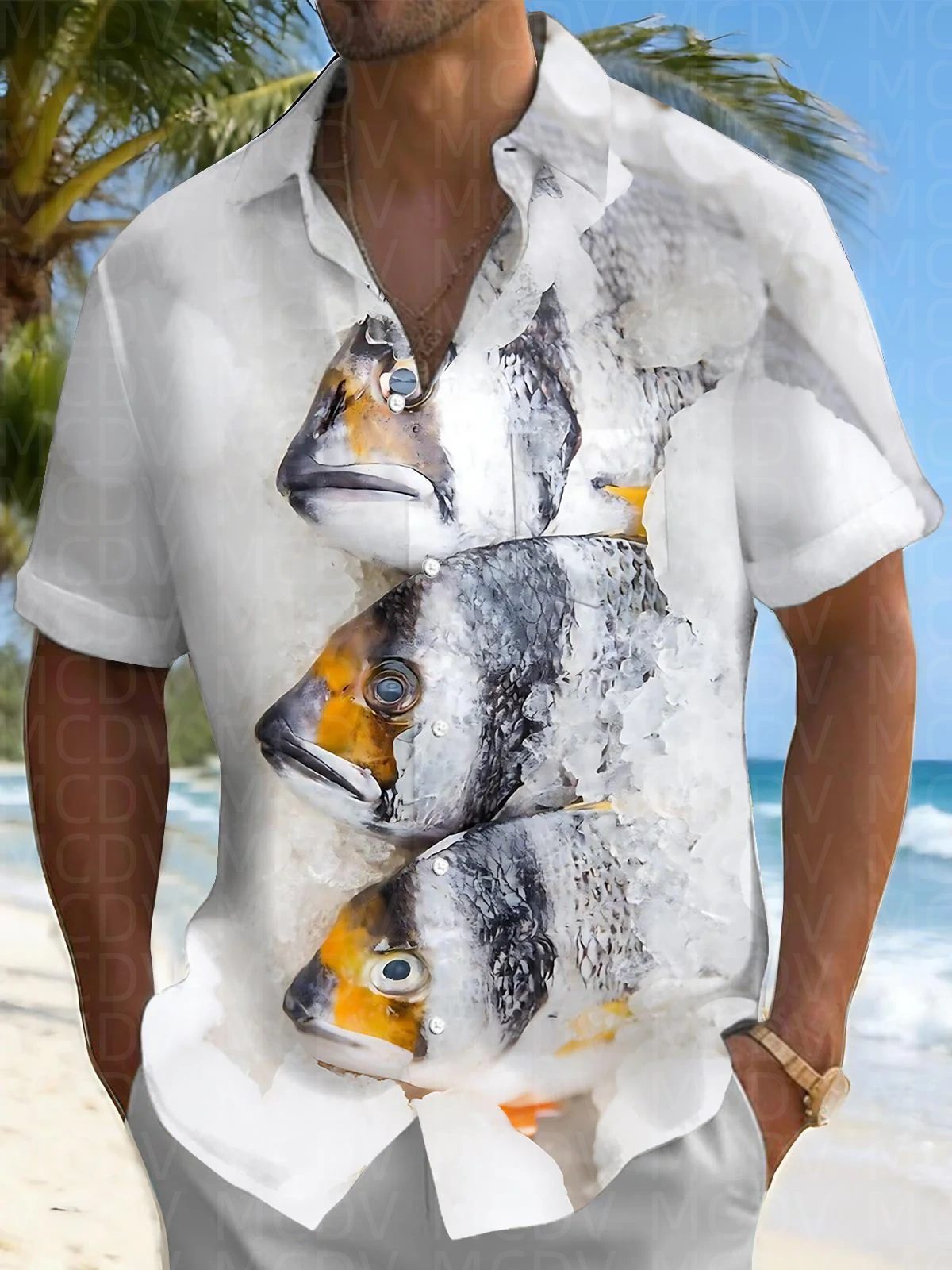 Bird Pattern Men's Hawaiian Sh - Shirt Camp Collar reseña y precio
