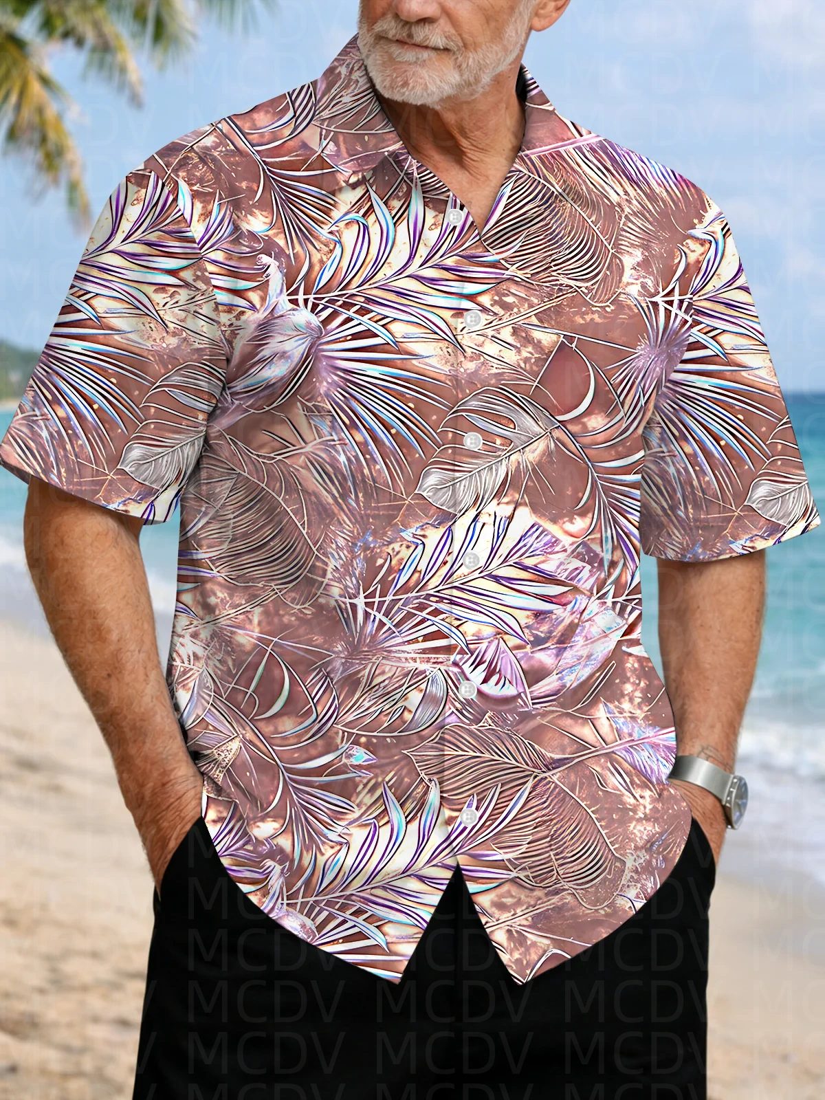 Bird Pattern Men's Hawaiian Sh - Shirt Camp Collar reseña y precio