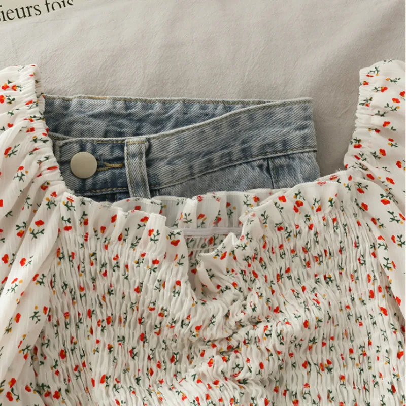 Blouses Shirts Women Floral Dr - Short Linen Drawstring reseña y precio