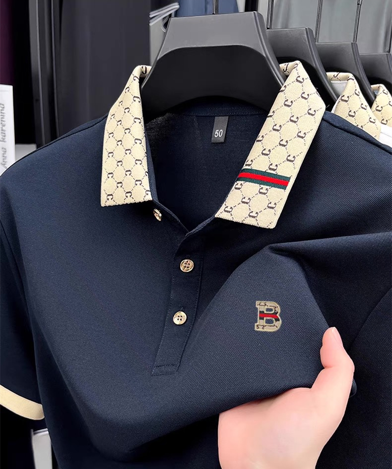 Luxury brand B letter embossed - Polo Shirt Pique reseña y precio