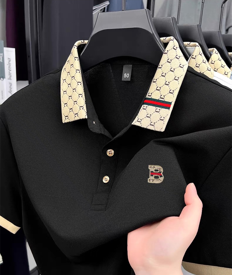 Luxury brand B letter embossed - Polo Shirt Pique reseña y precio